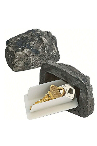 Sumkyle Hide a Key Outside in a Fake Rock, Fake Resin Key Stone, Hide a Key O...