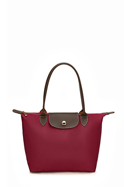 Pierre Cardin Satin Burgundy Shoulder Bag