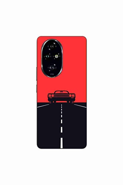 OEM Husa compatibila cu Honor 200 Pro Silicon Gel Tpu Model Red Sky Muscle Car
