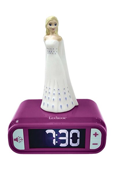 Disney Frozen 2 Ceas desteptator digital cu lumina de noapte, Lexibook, Frozen 2