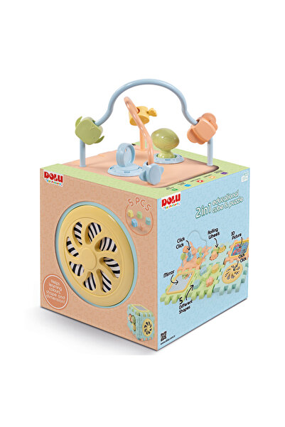Dolu Cub 2 in 1 cu activitati, Dolu, Pastel