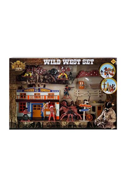 Wild West Hero Set figurine, Wild West Hero, Cowboy si Indieni, Albastru