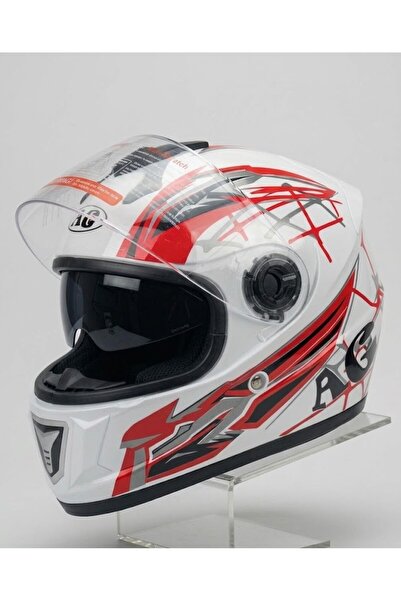 AG Full-Face Motorcycle/Scooter Helmet with Sun Visor