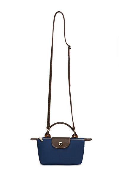 Pierre Cardin Satin Navy Blue Shoulder Bag