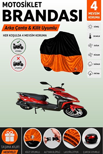 Cemku Double Black Top - Orange Bottom, Rear Bag Compatible Arora Verano Ar 1...