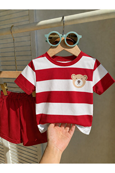 Melodikids Boy's T-Shirt Shorts Set Summer Cotton