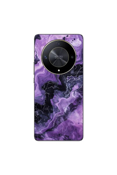 OEM Husa compatibila cu Honor Magic6 Lite Silicon Gel Tpu Model Abstract Purp...
