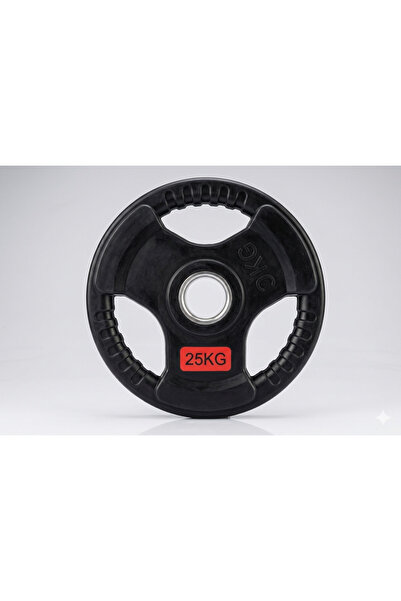 Generic طارة أوزان مطاطية 25 كجم – Rubber Weight Plate للأولمبي والجيم المنزل...