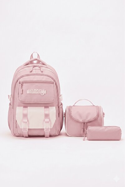 Waddell Licensed Twill Fabric Niss Model Pink School Backpack, Thermal Lunch ...