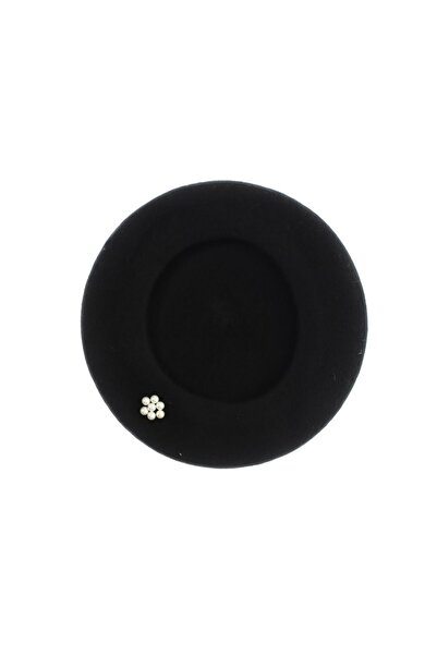 ButicCochet Beretă de damă, Buticcochet, din lână și acril, model cu perle, m...