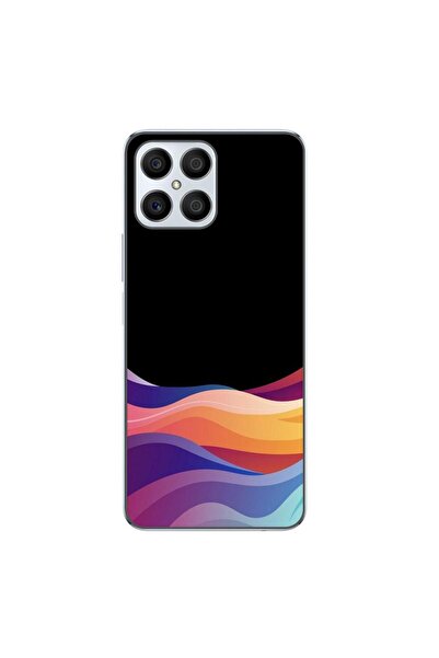OEM Θήκη συμβατή με Honor X8 4G Σιλικόνης Gel TPU Σχέδιο Νέον Κύματα