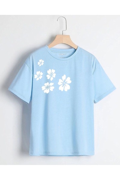valeriae Tricou cu mânecă scurtă, croială lejeră, premium, cu imprimeu special