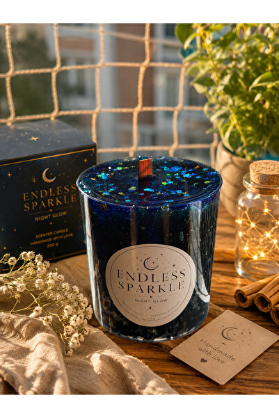 Lumera Candle Sonsuz parıltılı gece ışıltısı dekoratif el yapımı kişiye özel ...