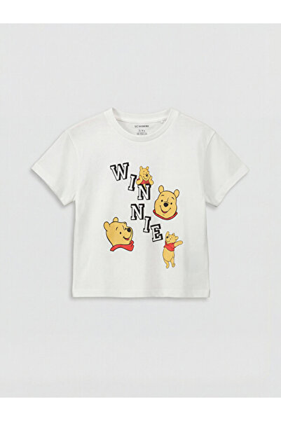 LC Waikiki RMZ GİYİM FARKIYLA تي شيرت مطبوع عليه Winnie the Pooh للأولاد الصغار