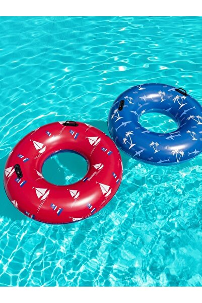Z Store Colorful Inflatable Naval‑Print Ring Ø119 cm