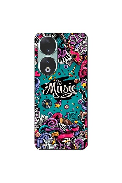 OEM Husa compatibila cu Honor 90 5G Silicon Gel Tpu Model Pop Art Music