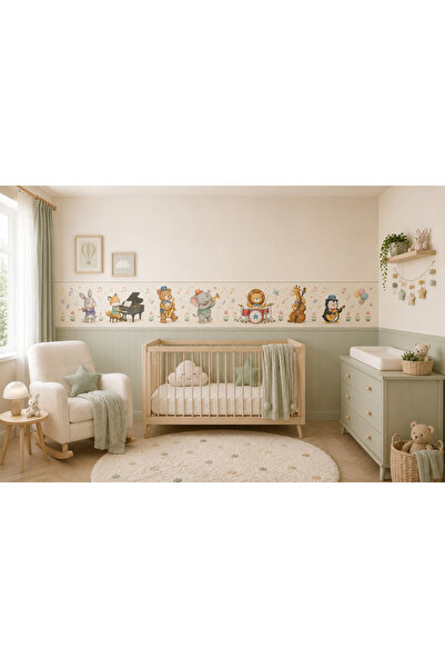 MaisonVelinCo Çocuk ve Bebek Odası Yapışkanlı Bordür-Sticker