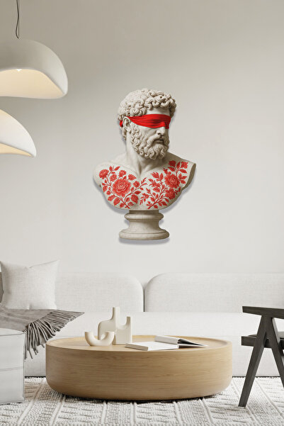Vitraum Modern Sanat Heykel Figurlu Çiçek Dovmeli Metal Tablo