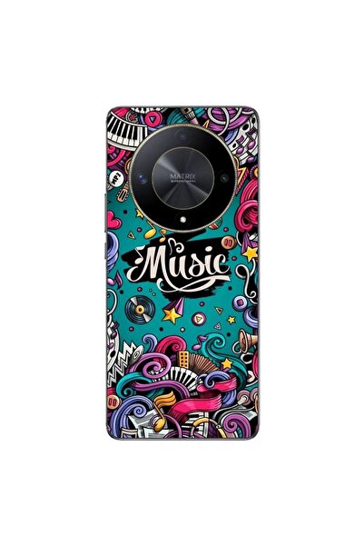 OEM Husa compatibila cu Honor Magic6 Lite Silicon Gel Tpu Model Pop Art Music