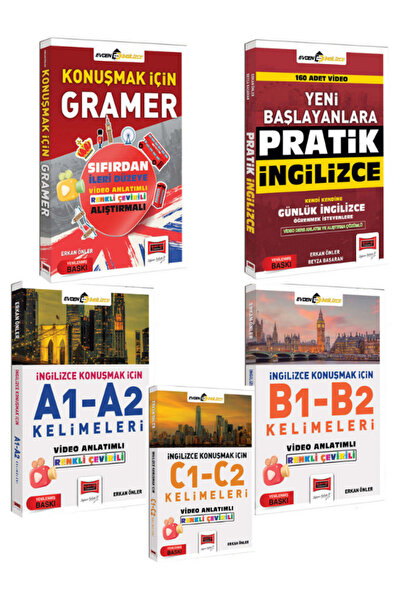 Yargı Yayınları English Learning and Vocabulary Set with Erkan Önler Basic In...