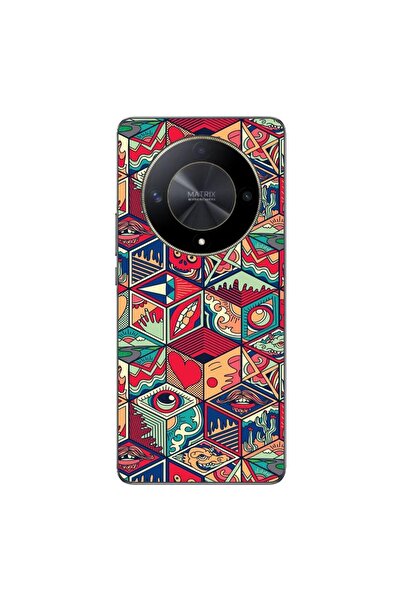 OEM Husa compatibila cu Honor Magic6 Lite Silicon Gel Tpu Model Pop Art Geome...