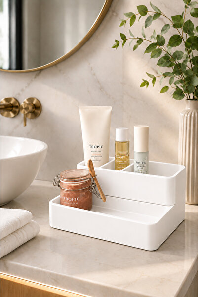 Arvella Studio 2-Tier Bathroom Organizer |   Premium Makeup & Cosmetic Organi...
