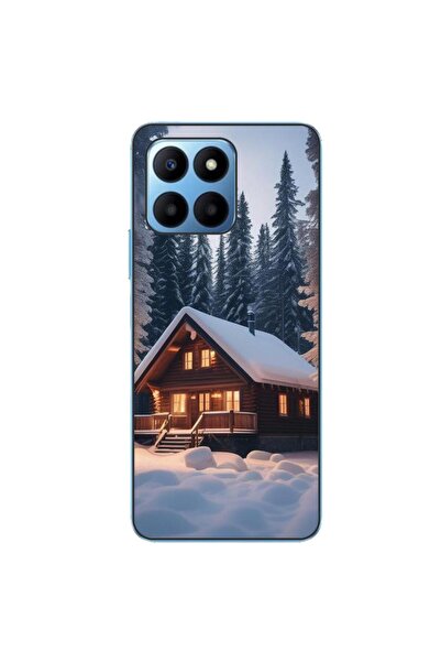 OEM Husa compatibila cu Honor X6 Silicon Gel Tpu Model Peisaj Iarna Cabana