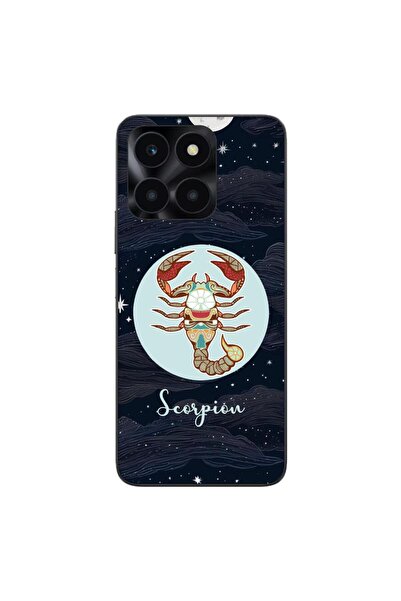 OEM Калъф, съвместим с Honor X6a, силиконов гел TPU, с мотив на зодия Скорпион