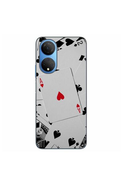 OEM Husa compatibila cu Honor X7 Silicon Gel Tpu Model Carti Poker