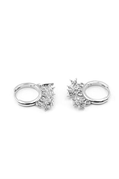 atastore2017 Star Dangle Earrings - Silver
