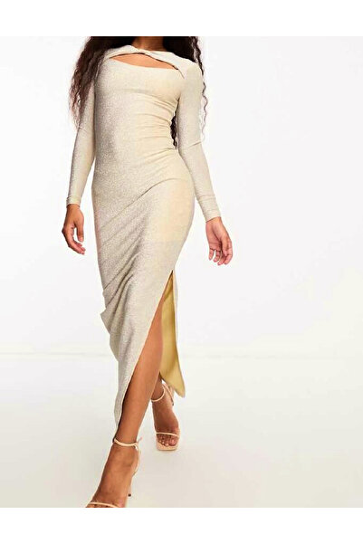 Evendi Long dress, Cream