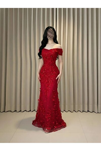 BASMA FASHION فستان سهرة ورود