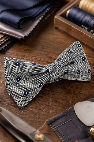 Kravatkolik Green Floral Silk Bow Tie Sb192