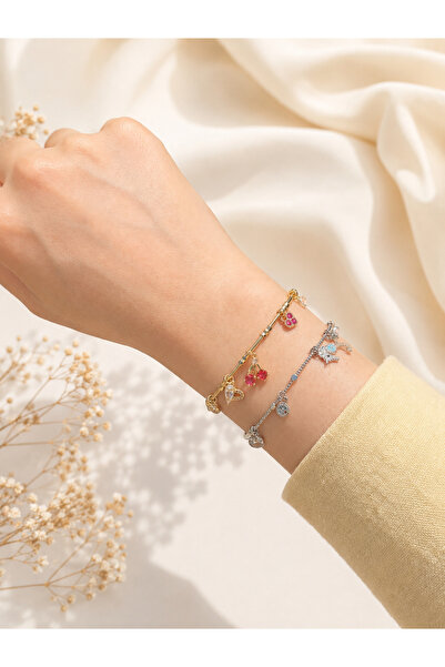 Cansay Cherry & Deniz Atı Charm Kelepçe Seti 🌊🍒