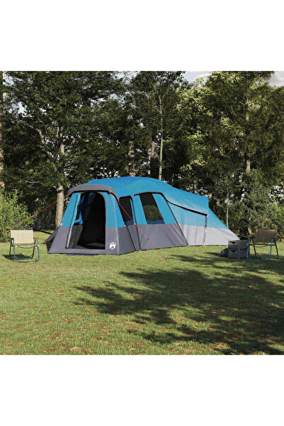 vidaxl Cort de Familie cu acoperis albastru 762 x 655 x 218 cm tafta