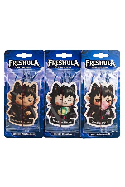 freshula Odorizant auto premium Seria After Dark (3 bucăți)