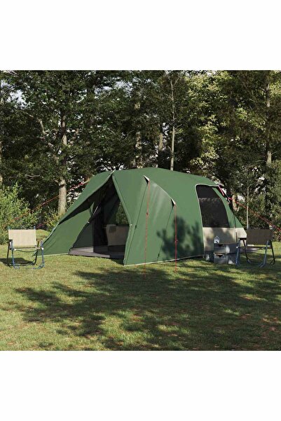 vidaxl Cort Dome 6-Persoane cu acoperis Verde 500 x 314 x 206 cm