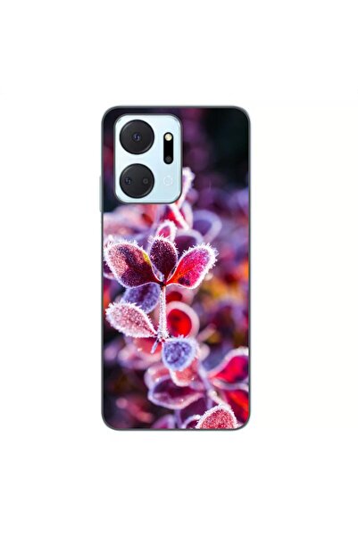 OEM Husa compatibila cu Honor X7a Silicon Gel Tpu Model Flori Inghetate