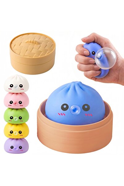 TOYTOPIA Sakız Şişiren Çin Mantısı Dumpling Squishy Sürpriz Renk