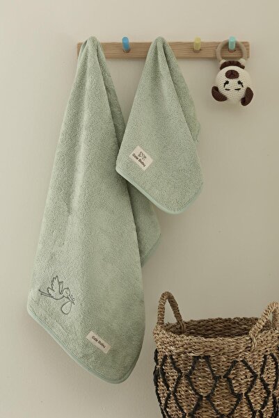 Semecca Bamboo Children's Embroidered Towel Set 30X50 50X100