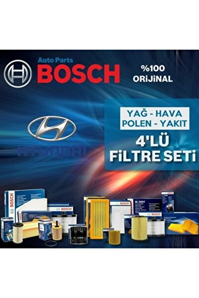 Bosch Hyundai Accent Era 1.5 Crdi Filtre Bakım Seti 2006-2012 4KP