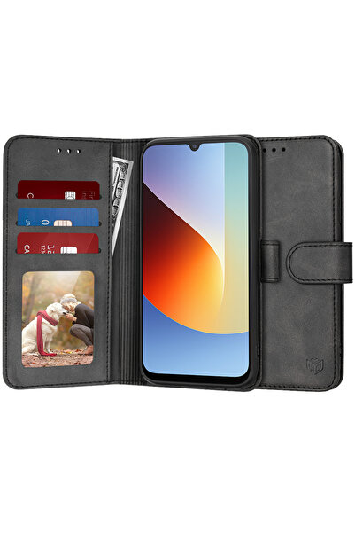 Techsuit Husa pentru Xiaomi Redmi A7 Pro 4G, Diary Book, protectie camera, negru