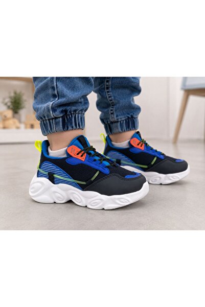 PAPUCUMUN DÜNYASI Children's Futuristic Street Style Sneaker with Lively Colo...