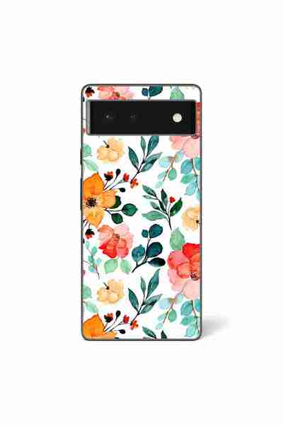 OEM Husa compatibila cu Google Pixel 6 Silicon Gel Tpu Model Painted Flowers