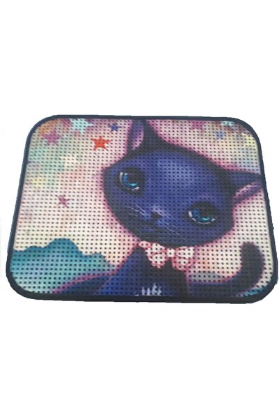 Yıldızan TAMGÜN Miapet Covoraș de toaletă pentru pisici cu model 60 x 45 cm A...