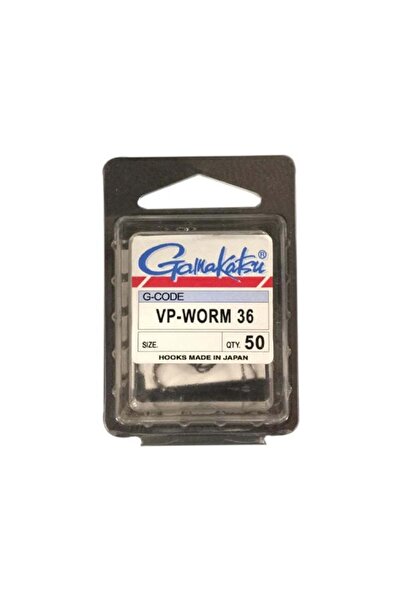 Gamakatsu VP-Worm36 NO:4 Nikel Siyah Olta İğnesi 50Adt