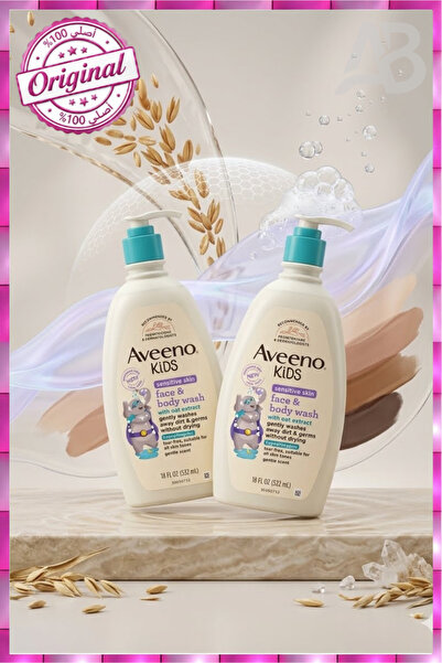 AVEENO (2 Pieces) Aveno Baby Face and Body Wash for Sensitive Skin with Oat E...