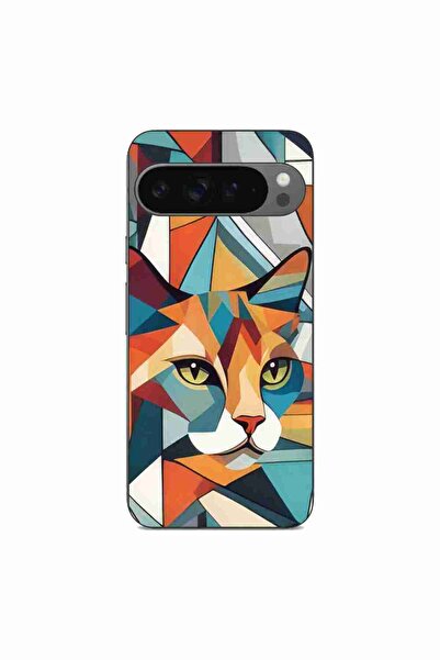 OEM Husa compatibila cu Google Pixel 9 Pro XL Silicon Gel Tpu Model Cubic Cat...