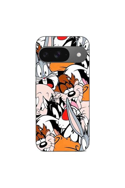 OEM Husa compatibila cu Google Pixel 9 Pro Silicon Gel Tpu Model Looney Tunes
