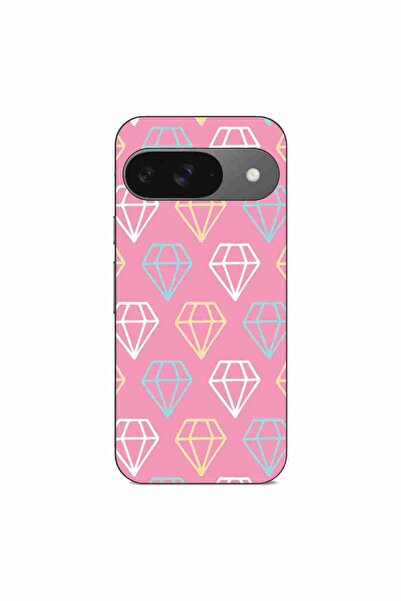 OEM Калъф, съвместим с Google Pixel 9, силиконов гел TPU модел с диамантен де...